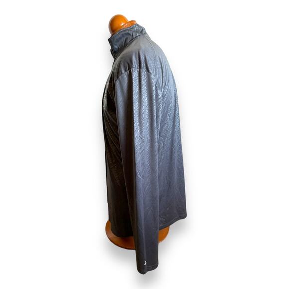 Badger Sport Mens Pullover Sz XL Gray Collins Hill High Green Logo Lightweight - Picture 5 of 7